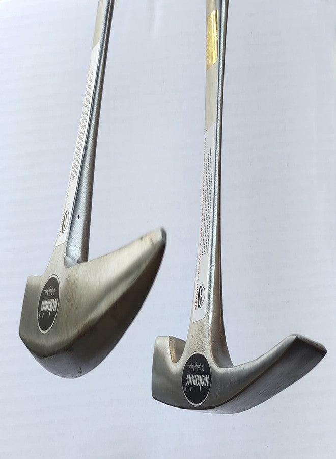 روكسمينز مطرقة جيولوجية من روكس مينز، طقم إزميل أزرق ورأس مدبب (قطعتان)، مستوردة، وزنها 900-925 غرام، طول كل قطعة حوالي 12 بوصة، بمقبض مطاطي مقاوم للصدمات، مطلية بمعدن، مناسبة للجيولوجيين وعمال المناجم. - Image 4